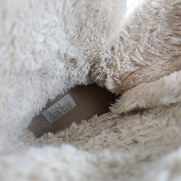 Kooba Faux Fur Pom Pom Tassel Slipper Boots Shoes - Picture 8 of 9